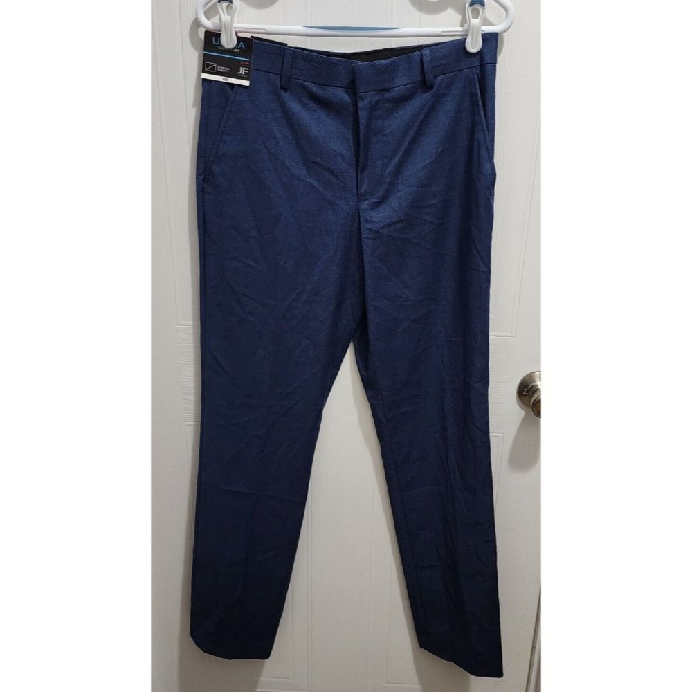 NWT J Ferrar‎ Blue Ultra Comfort Stretch Waistband Flat Front Pants Size 30 x 32
